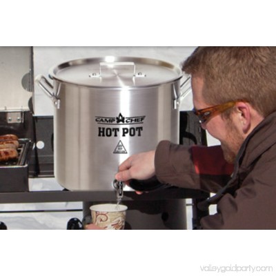 Camp Chef Aluminum Hot Water Pot with Spigot Valve and Carry Handles 552294202